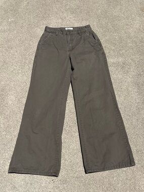 Cotton On Green Khaki Wide-Leg Pants